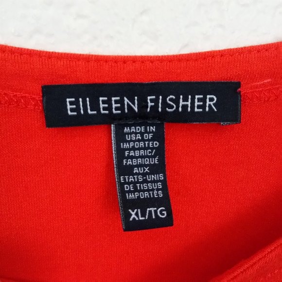 Eileen Fisher Coral viscose Crew Neck Basic Top XL - Picture 7 of 8